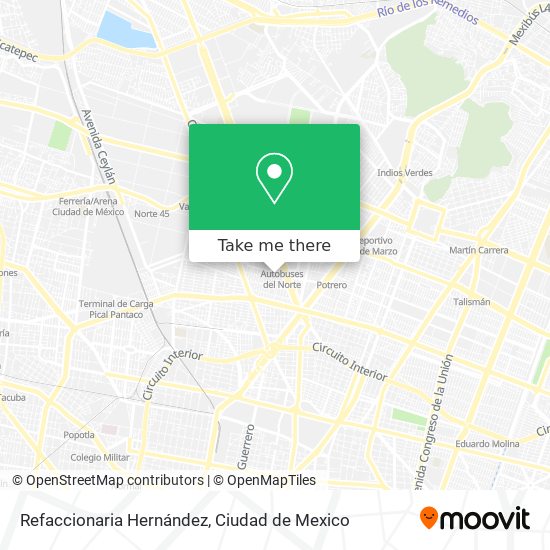 Refaccionaria Hernández map