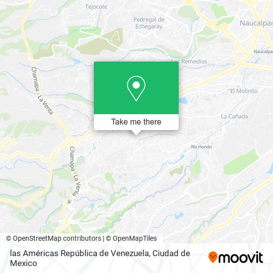 las Américas República de Venezuela map