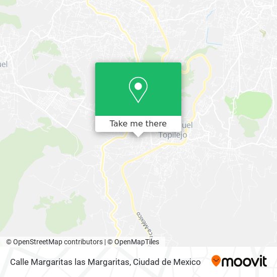 Mapa de Calle Margaritas las Margaritas