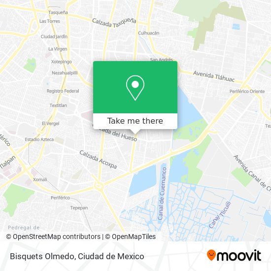 Bisquets Olmedo map