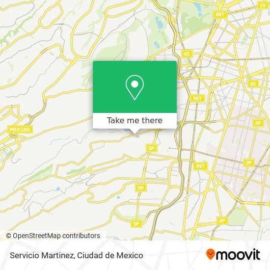 Mapa de Servicio Martinez
