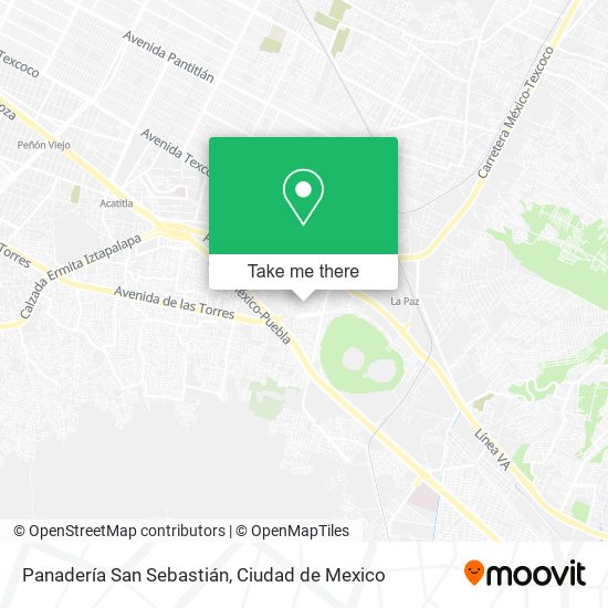 Mapa de Panadería San Sebastián