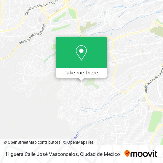 Higuera Calle José Vasconcelos map