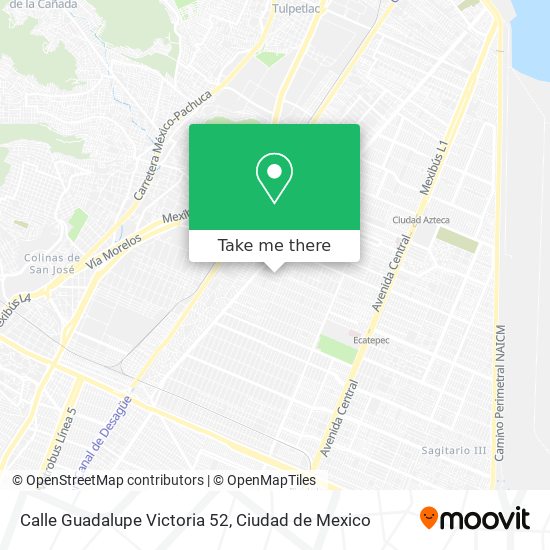 Mapa de Calle Guadalupe Victoria 52