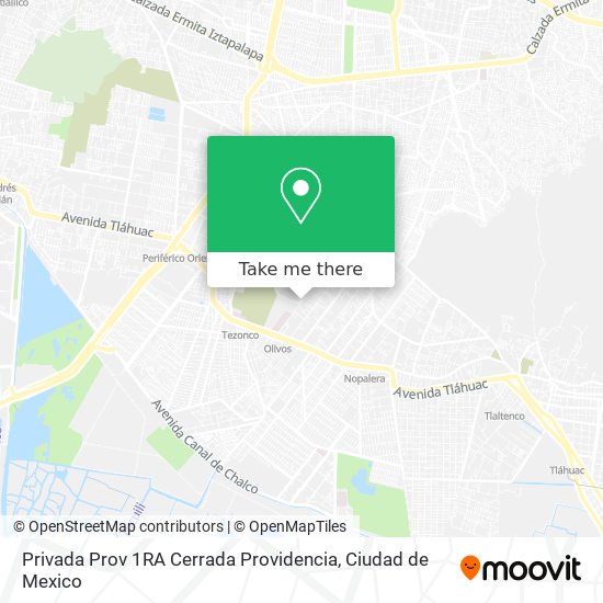 Privada Prov 1RA Cerrada Providencia map