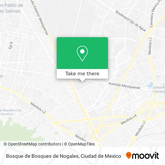 Mapa de Bosque de Bosques de Nogales