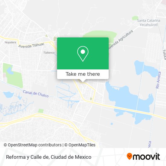 Mapa de Reforma y Calle de
