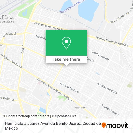 Hemiciclo a Juárez Avenida Benito Juárez map