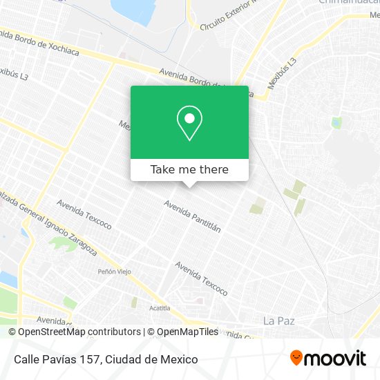 Mapa de Calle Pavías 157