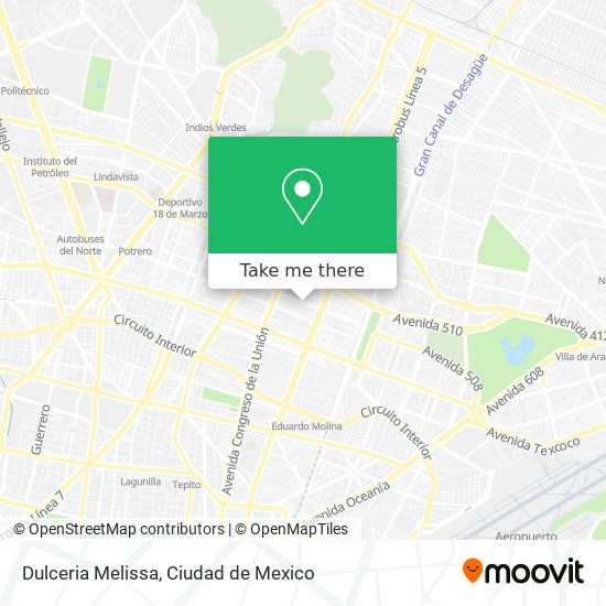 Dulceria Melissa map