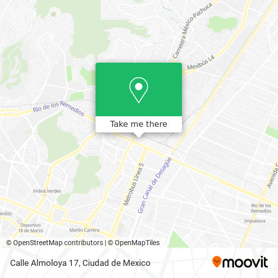 Mapa de Calle Almoloya 17