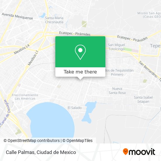 Mapa de Calle Palmas