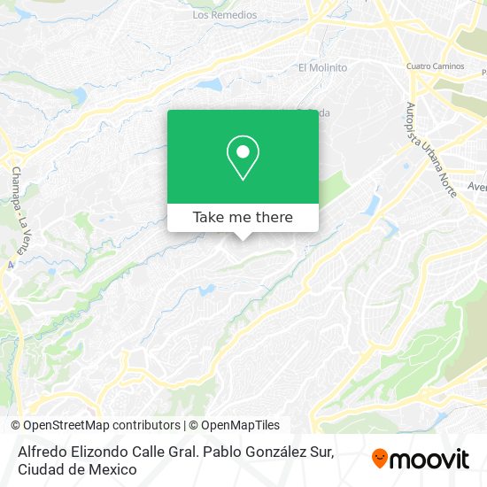Mapa de Alfredo Elizondo Calle Gral. Pablo González Sur