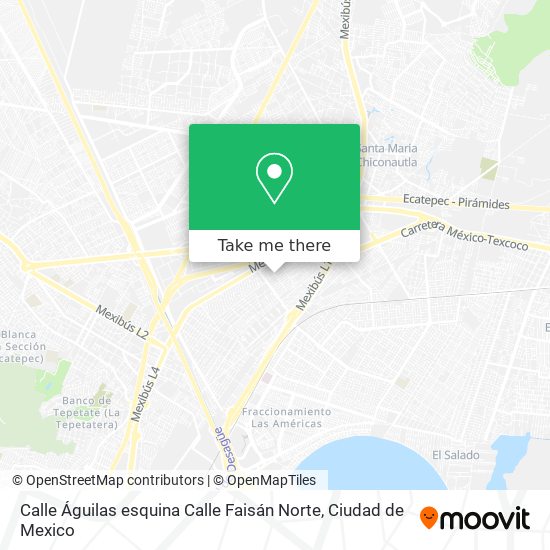 Mapa de Calle Águilas esquina Calle Faisán Norte