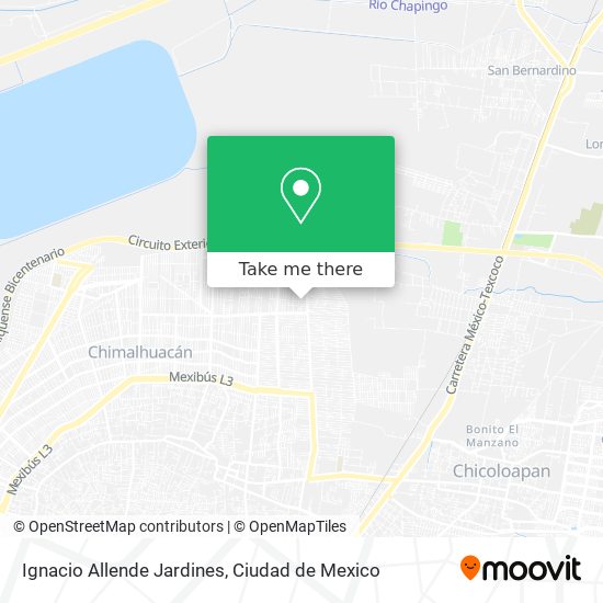 Ignacio Allende Jardines map