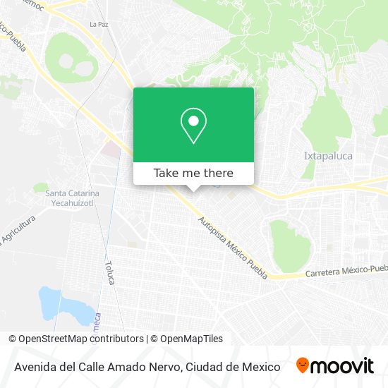 Mapa de Avenida del Calle Amado Nervo