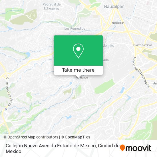 Mapa de Callejón Nuevo Avenida Estado de México