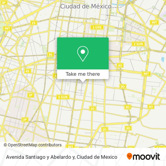 Avenida Santiago y Abelardo y map