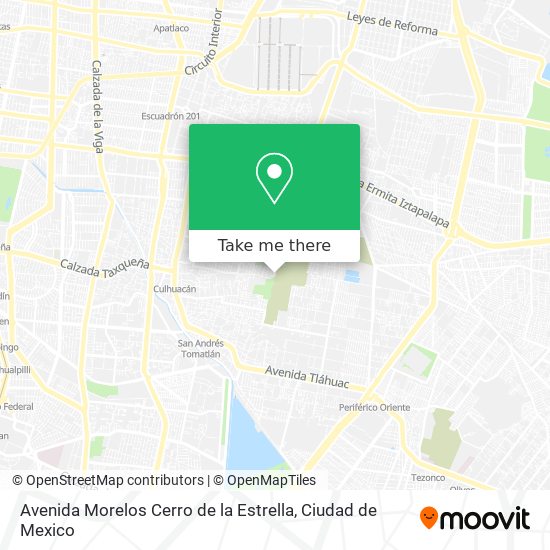 Avenida Morelos Cerro de la Estrella map