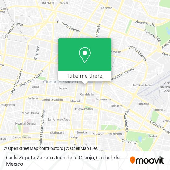 Mapa de Calle Zapata Zapata Juan de la Granja