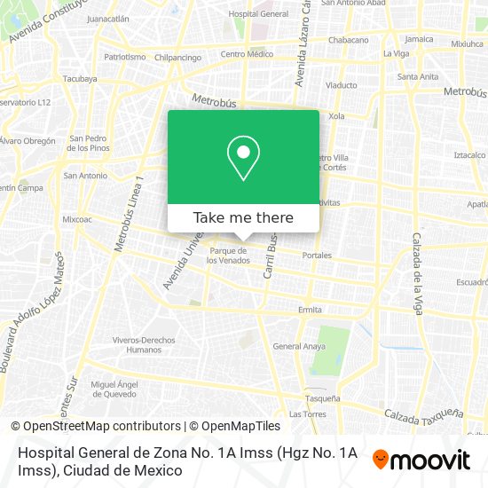 Hospital General de Zona No. 1A Imss (Hgz No. 1A Imss) map