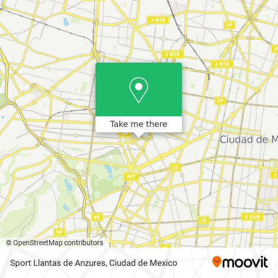 Sport Llantas de Anzures map