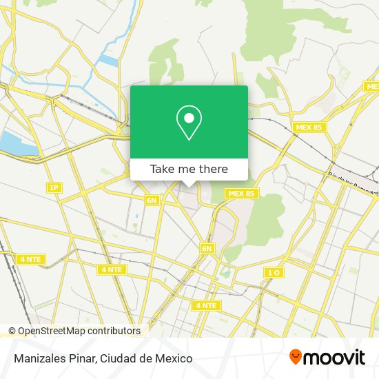 Manizales Pinar map