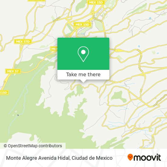 Monte Alegre Avenida Hidal map