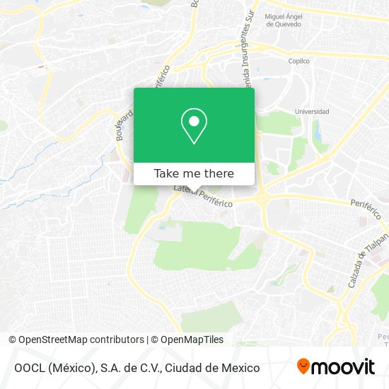 Mapa de OOCL (México), S.A. de C.V.