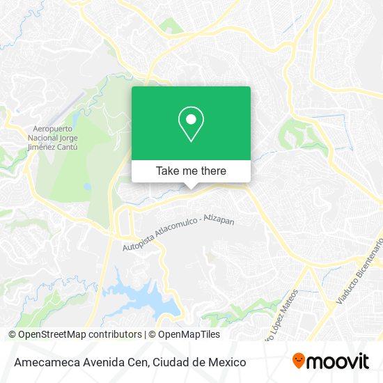 Amecameca Avenida Cen map