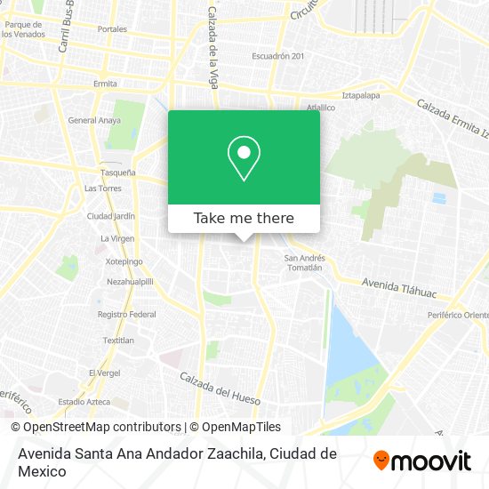Avenida Santa Ana Andador Zaachila map