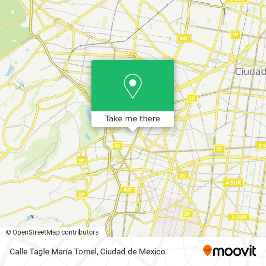 Mapa de Calle Tagle María Tornel