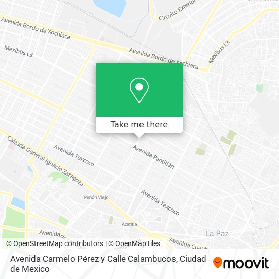 Avenida Carmelo Pérez y Calle Calambucos map