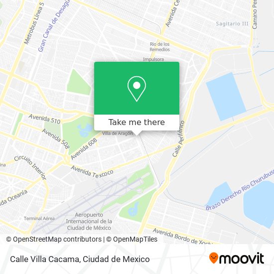 Mapa de Calle Villa Cacama