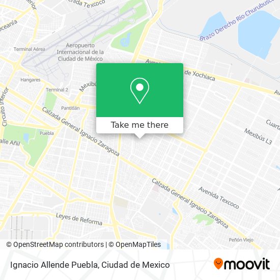 Mapa de Ignacio Allende Puebla