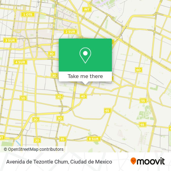 Mapa de Avenida de Tezontle Chum