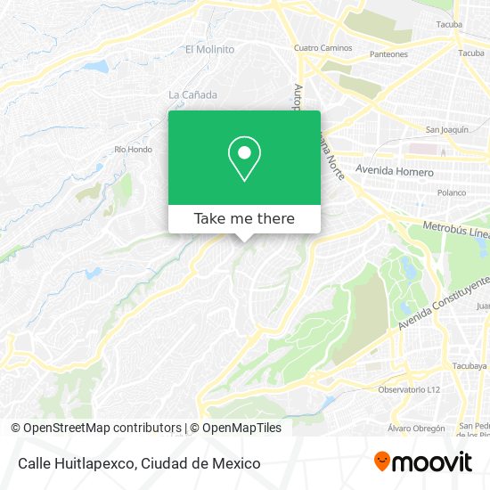 Calle Huitlapexco map