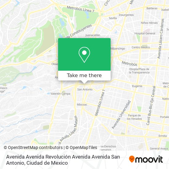 Avenida Avenida Revolución Avenida Avenida San Antonio map