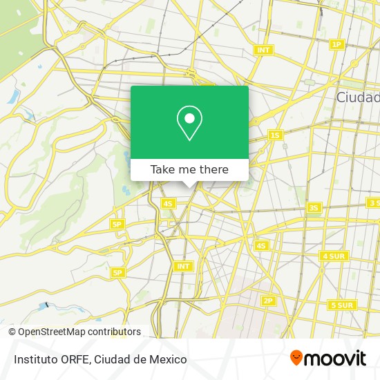 Instituto ORFE map