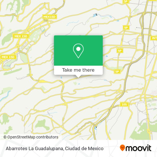 Mapa de Abarrotes La Guadalupana