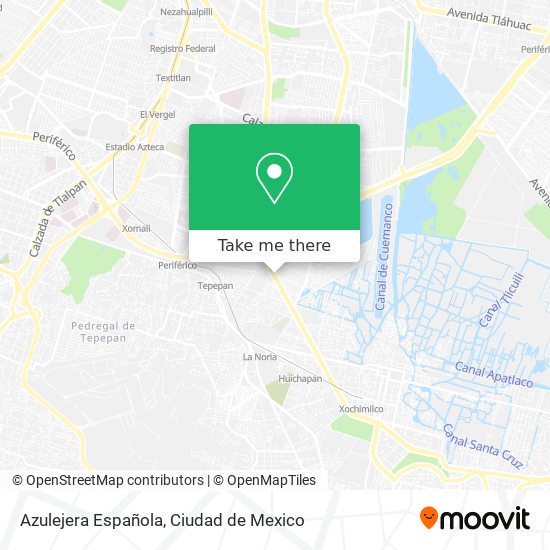 Azulejera Española map