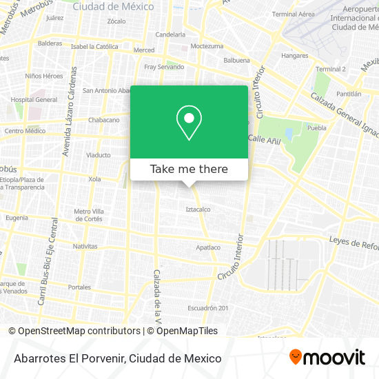Abarrotes El Porvenir map