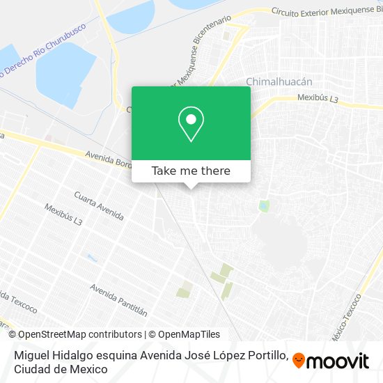 Miguel Hidalgo esquina Avenida José López Portillo map