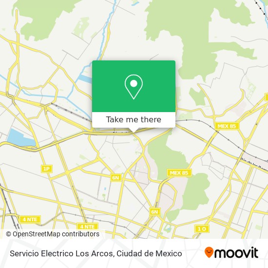 Mapa de Servicio Electrico Los Arcos