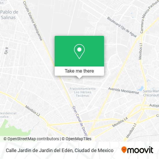 Mapa de Calle Jardin de Jardin del Edén