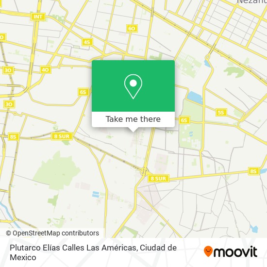 Plutarco Elías Calles Las Américas map