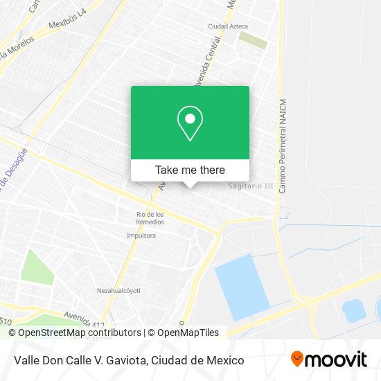 Mapa de Valle Don Calle V. Gaviota