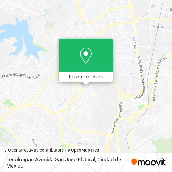 Tecoloapan Avenida San José El Jaral map