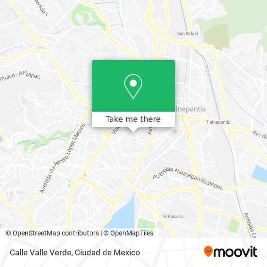 Mapa de Calle Valle Verde