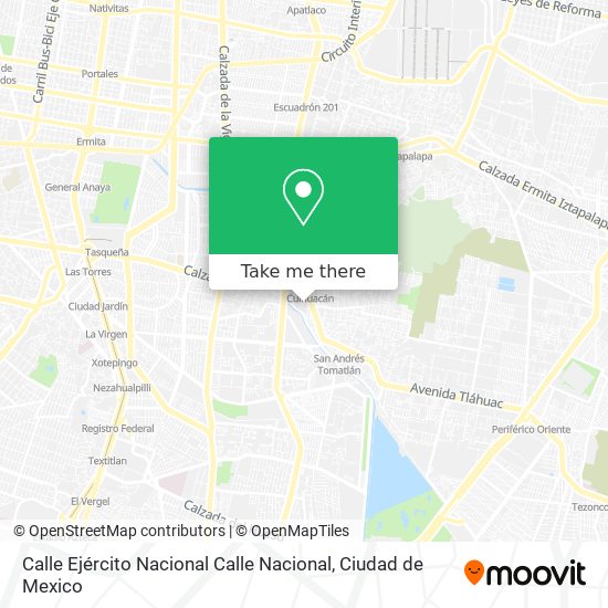 Calle Ejército Nacional Calle Nacional map
